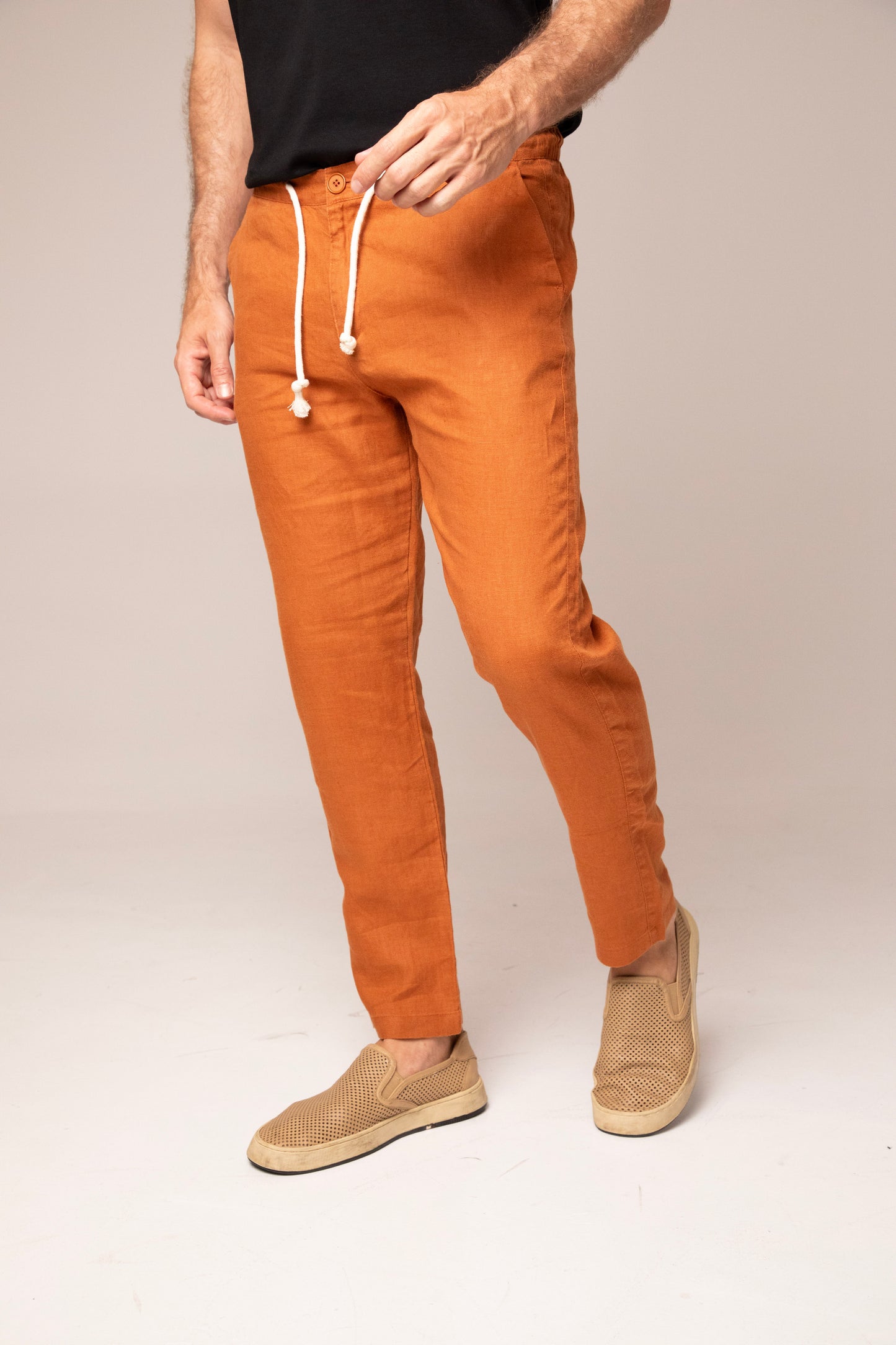 Calça 100%  Linho