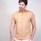 Camisa Risca de Giz Manga Curta