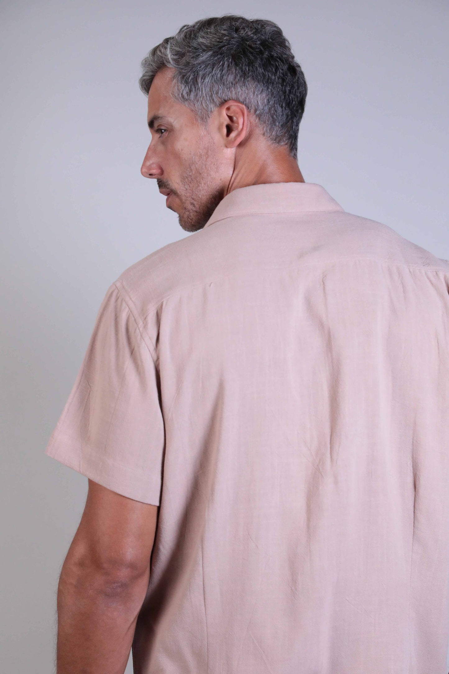 Camisa Linho Manga Curta