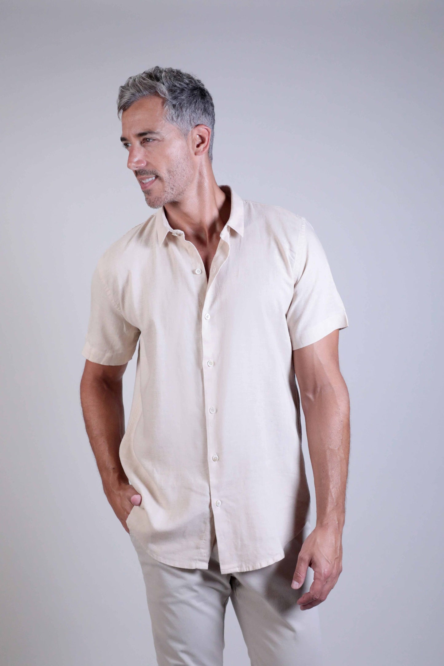 Camisa Lyocell Manga Curta