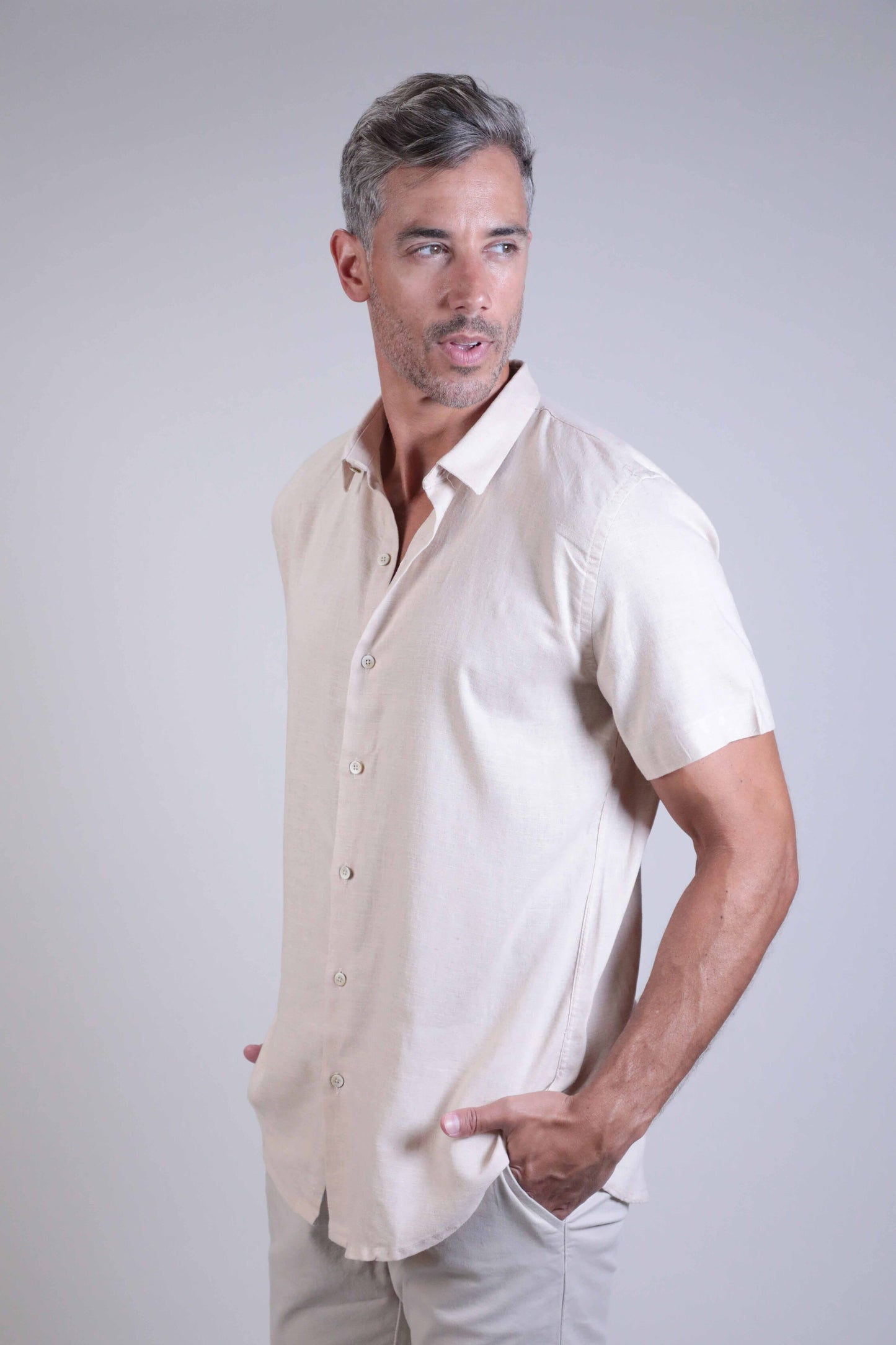 Camisa Lyocell Manga Curta